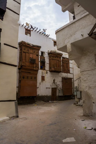 Oud Gebouw Unesco Werelderfgoed Historisch Dorp Balad Jeddah Saoedi Arabië — Stockfoto