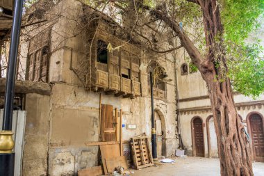 UNESCO Dünya Mirası Tarihi Köyü El Balad, Jeddah - Suudi Arabistan 'daki antik bina