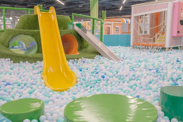 Moscou Russie 2021 Intérieur Centre Divertissement Pour Enfants Piscine Avec — Photo