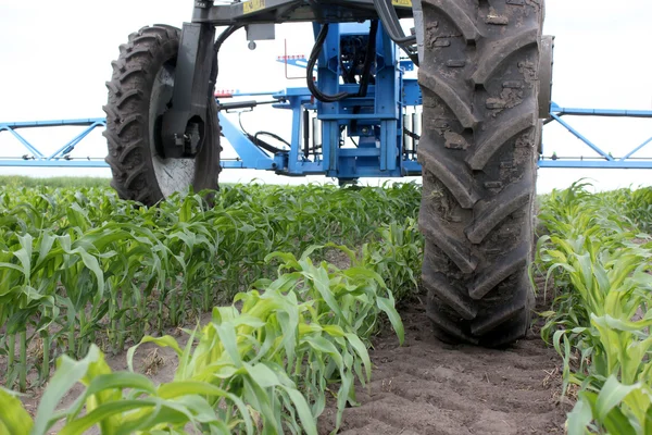 Wheels of the sprayer — Stock Photo, Image