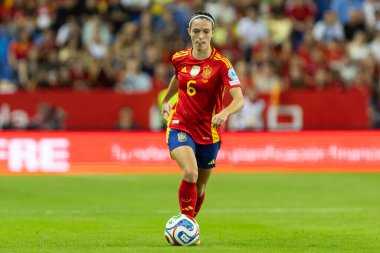 Malaga, İspanya - 24 Ekim 2025: İspanya Milli Takımı ile İsveç milli takımı arasında oynanan UEFA Uluslar Ligi maçı. Kadın milli futbol takımı. Kadın futbolu.