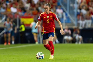 Malaga, İspanya - 24 Ekim 2025: İspanya Milli Takımı ile İsveç milli takımı arasında oynanan UEFA Uluslar Ligi maçı. Kadın milli futbol takımı. Kadın futbolu.