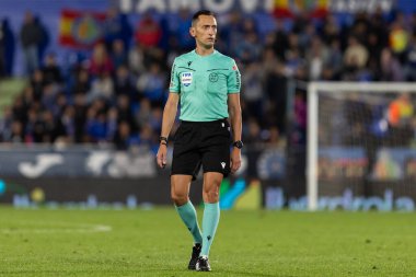 Madrid, İspanya - 1 Kasım 2025: Madrid 'de Atletico Madrid ile Sevilla FC arasında oynanan lig maçı. Maç sırasında Sevilla FC oyuncuları. Sevilla FC takımı. EA Spor Ligi 2025