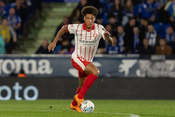 Madrid, İspanya - 31 Ekim 2025: Getafe FC ile Girona FC arasındaki lig maçı Madrid 'de oynandı. Maç sırasında Girona oyuncuları. EA Spor Ligi.