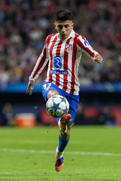 Madrid, İspanya - 4 Kasım 2025: Atletico Madrid ile Union SG arasında oynanan UEFA Şampiyonlar Ligi maçı. Maç boyunca Atletico Madrid 'li oyuncular.