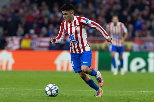 Madrid, İspanya - 4 Kasım 2025: Atletico Madrid ile Union SG arasında oynanan UEFA Şampiyonlar Ligi maçı. Maç boyunca Atletico Madrid 'li oyuncular.