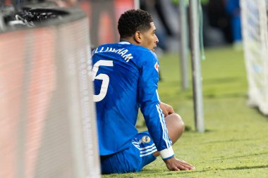 Madrid, İspanya - 9 Kasım 2025: Rayo Vallecano ile Real Madrid arasındaki lig maçı Vallecas 'ta oynandı. Maç sırasında Real Madrid oyuncuları. EA Spor Ligi. Profesyonel futbol..