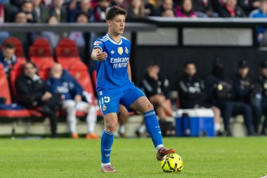 Madrid, İspanya - 9 Kasım 2025: Rayo Vallecano ile Real Madrid arasındaki lig maçı Vallecas 'ta oynandı. Maç sırasında Real Madrid oyuncuları. EA Spor Ligi. Profesyonel futbol..