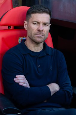 Madrid, İspanya - 9 Kasım 2025: Rayo Vallecano ile Real Madrid arasındaki lig maçı Vallecas 'ta oynandı. Maç sırasında Real Madrid oyuncuları. EA Spor Ligi. Profesyonel futbol..