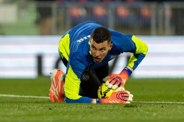 Madrid, İspanya - 23 Kasım 2025: Getafe CF ve Atltico de Madrid arasında oynanan lig maçı. Futbolcular. EA Spor Ligi. İspanya Ligi. Toplu futbolcular..