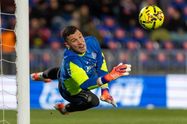 Madrid, İspanya - 23 Kasım 2025: Getafe CF ve Atltico de Madrid arasında oynanan lig maçı. Futbolcular. EA Spor Ligi. İspanya Ligi. Toplu futbolcular..