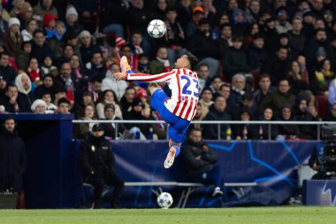 Madrid, İspanya - 26 Kasım 2025: Atletico Madrid ile Inter Milan arasında oynanan Şampiyonlar Ligi maçı. Jimenez, Atletico 'nun Metropolitano' daki zaferinin anahtarıydı..