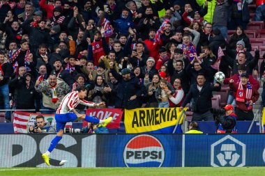 Madrid, İspanya - 26 Kasım 2025: Atletico Madrid ile Inter Milan arasında oynanan Şampiyonlar Ligi maçı. Jimenez, Atletico 'nun Metropolitano' daki zaferinin anahtarıydı..