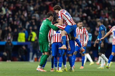 Madrid, İspanya - 26 Kasım 2025: Atletico Madrid ile Inter Milan arasında oynanan Şampiyonlar Ligi maçı. Jimenez, Atletico 'nun Metropolitano' daki zaferinin anahtarıydı..
