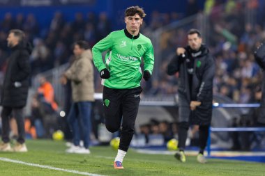 Madrid, Spain - November 28, 2025: League match between Getafe CF and Elche CF played in Getafe. Elche CF players during the match. EA SPORTS League 2025.