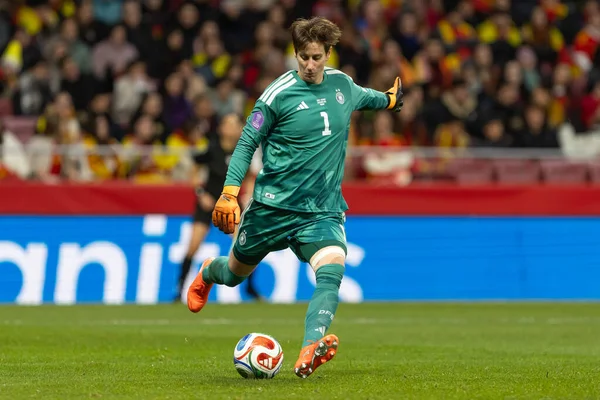 Madrid, İspanya - 2 Aralık 2025: İspanya ile Almanya arasındaki Kadınlar Milletler Ligi Finali, Madrid 'de oynandı. Maç boyunca Alman milli takımının oyuncuları.