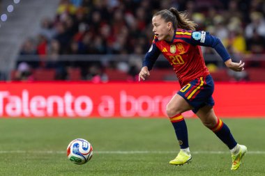 Madrid, İspanya - 2 Aralık 2025: İspanya ile Almanya arasındaki Kadınlar Milletler Ligi Finali, Madrid 'de oynandı. Maç boyunca İspanyol milli takımının oyuncuları.