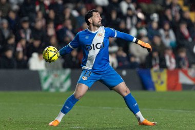 Madrid, İspanya - 15 Aralık 2025: Rayo Vallecano ile Real Betis Balompi arasındaki lig maçı Vallecas 'ta oynandı. Maç sırasında Rayo Vallecano oyuncuları. EA Spor Ligi 2025.