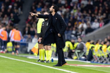 Madrid, İspanya - 17 Ocak 2026: Real Madrid ile Levante FC arasındaki lig maçı Santiago Bernabeu 'da oynandı. Alvaro Arbeloa yeni Real Madrid koçu..