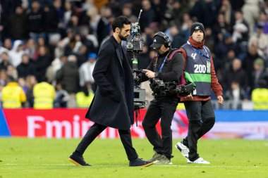 Madrid, İspanya - 17 Ocak 2026: Real Madrid ile Levante FC arasındaki lig maçı Santiago Bernabeu 'da oynandı. Alvaro Arbeloa yeni Real Madrid koçu..