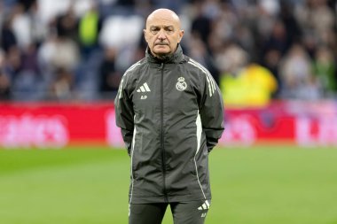Madrid, İspanya - 17 Ocak 2026: Real Madrid ile Levante FC arasındaki lig maçı Santiago Bernabeu 'da oynandı. Pintus, Real Madrid 'in fitness koçu..