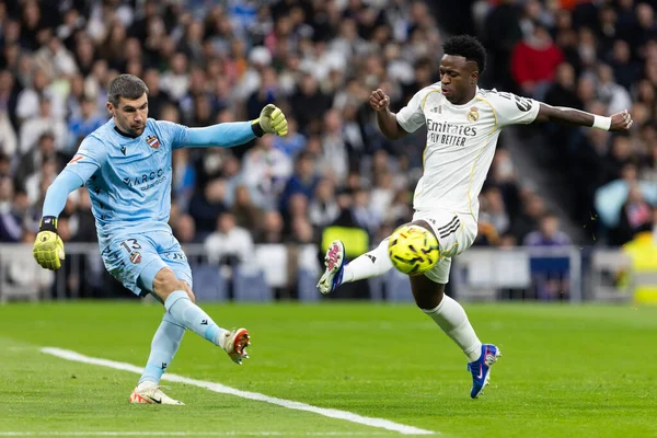 Madrid, İspanya - 17 Ocak 2026: Real Madrid ile Levante FC arasındaki lig maçı Santiago Bernabeu 'da oynandı. Maç sırasında Real Madrid oyuncuları.