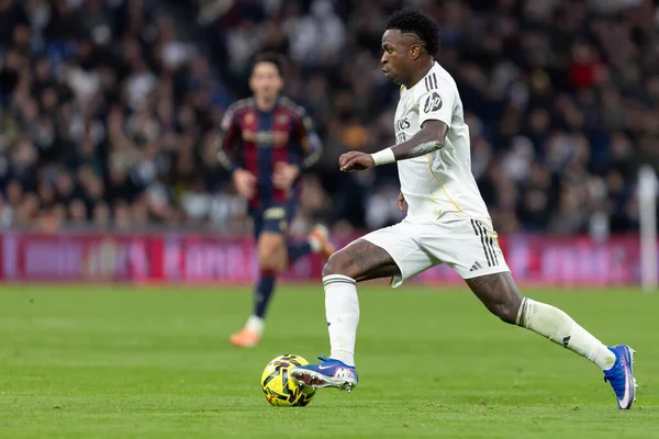 Madrid, İspanya - 17 Ocak 2026: Real Madrid ile Levante FC arasındaki lig maçı Santiago Bernabeu 'da oynandı. Maç sırasında Real Madrid oyuncuları.