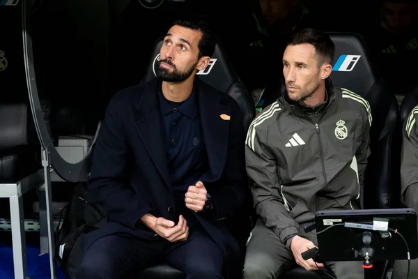 Madrid, İspanya - 17 Ocak 2026: Real Madrid ile Levante FC arasındaki lig maçı Santiago Bernabeu 'da oynandı. Alvaro Arbeloa yeni Real Madrid koçu..