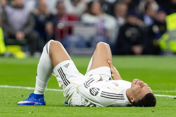 Madrid, İspanya - 17 Ocak 2026: Real Madrid ile Levante FC arasındaki lig maçı Santiago Bernabeu 'da oynandı. Maç sırasında Real Madrid oyuncuları.