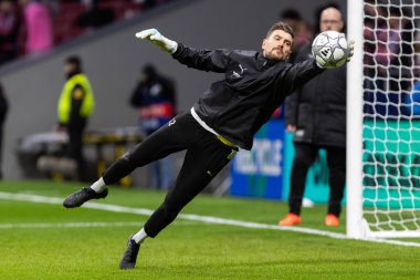 Madrid, İspanya - 28 Ocak 2026: Madrid 'de Atletico Madrid ile Pod / Glimt arasında oynanan Şampiyonlar Ligi maçı. Maç sırasında Pod / Glimt oyuncuları. Şampiyonlar Ligi 2026.