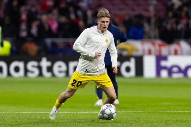 Madrid, İspanya - 28 Ocak 2026: Madrid 'de Atletico Madrid ile Pod / Glimt arasında oynanan Şampiyonlar Ligi maçı. Maç sırasında Pod / Glimt oyuncuları. Şampiyonlar Ligi 2026.