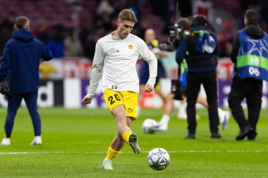 Madrid, İspanya - 28 Ocak 2026: Madrid 'de Atletico Madrid ile Pod / Glimt arasında oynanan Şampiyonlar Ligi maçı. Maç sırasında Pod / Glimt oyuncuları. Şampiyonlar Ligi 2026.