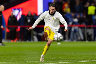 Madrid, İspanya - 28 Ocak 2026: Madrid 'de Atletico Madrid ile Pod / Glimt arasında oynanan Şampiyonlar Ligi maçı. Maç sırasında Pod / Glimt oyuncuları. Şampiyonlar Ligi 2026.