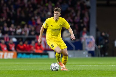 Madrid, İspanya - 28 Ocak 2026: Madrid 'de Atletico Madrid ile Pod / Glimt arasında oynanan Şampiyonlar Ligi maçı. Maç sırasında Pod / Glimt oyuncuları. Şampiyonlar Ligi 2026.