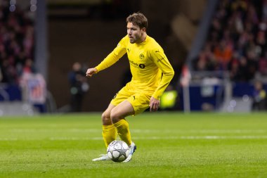 Madrid, İspanya - 28 Ocak 2026: Madrid 'de Atletico Madrid ile Pod / Glimt arasında oynanan Şampiyonlar Ligi maçı. Maç sırasında Pod / Glimt oyuncuları. Şampiyonlar Ligi 2026.