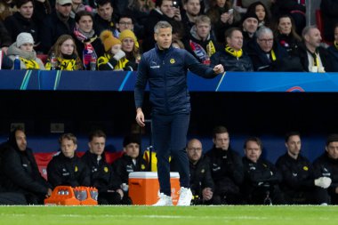 Madrid, İspanya - 28 Ocak 2026: Madrid 'de Atletico Madrid ile Pod / Glimt arasında oynanan Şampiyonlar Ligi maçı. Maç sırasında Pod / Glimt oyuncuları. Şampiyonlar Ligi 2026.