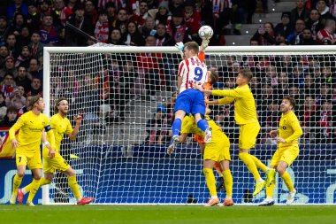 Madrid, İspanya - 28 Ocak 2026: Madrid 'de Atletico Madrid ile Pod / Glimt arasında oynanan Şampiyonlar Ligi maçı. Maç sırasında Pod / Glimt oyuncuları. Şampiyonlar Ligi 2026.