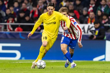 Madrid, İspanya - 28 Ocak 2026: Madrid 'de Atletico Madrid ile Pod / Glimt arasında oynanan Şampiyonlar Ligi maçı. Maç sırasında Pod / Glimt oyuncuları. Şampiyonlar Ligi 2026.