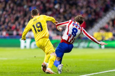 Madrid, İspanya - 28 Ocak 2026: Madrid 'de Atletico Madrid ile Pod / Glimt arasında oynanan Şampiyonlar Ligi maçı. Maç sırasında Pod / Glimt oyuncuları. Şampiyonlar Ligi 2026.