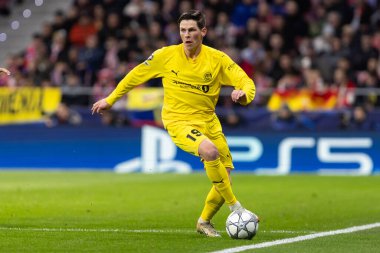 Madrid, İspanya - 28 Ocak 2026: Madrid 'de Atletico Madrid ile Pod / Glimt arasında oynanan Şampiyonlar Ligi maçı. Maç sırasında Pod / Glimt oyuncuları. Şampiyonlar Ligi 2026.