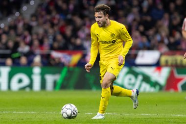 Madrid, İspanya - 28 Ocak 2026: Madrid 'de Atletico Madrid ile Pod / Glimt arasında oynanan Şampiyonlar Ligi maçı. Maç sırasında Pod / Glimt oyuncuları. Şampiyonlar Ligi 2026.