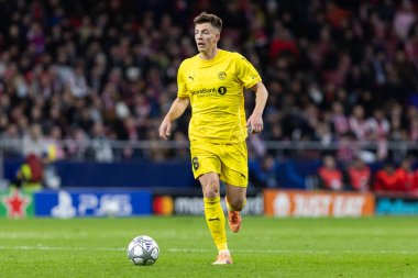 Madrid, İspanya - 28 Ocak 2026: Madrid 'de Atletico Madrid ile Pod / Glimt arasında oynanan Şampiyonlar Ligi maçı. Maç sırasında Pod / Glimt oyuncuları. Şampiyonlar Ligi 2026.