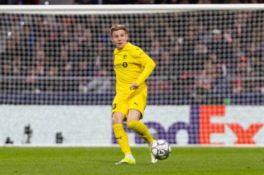 Madrid, İspanya - 28 Ocak 2026: Madrid 'de Atletico Madrid ile Pod / Glimt arasında oynanan Şampiyonlar Ligi maçı. Maç sırasında Pod / Glimt oyuncuları. Şampiyonlar Ligi 2026.