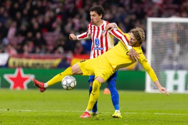 Madrid, İspanya - 28 Ocak 2026: Madrid 'de Atletico Madrid ile Pod / Glimt arasında oynanan Şampiyonlar Ligi maçı. Maç sırasında Pod / Glimt oyuncuları. Şampiyonlar Ligi 2026.