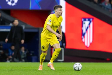 Madrid, İspanya - 28 Ocak 2026: Madrid 'de Atletico Madrid ile Pod / Glimt arasında oynanan Şampiyonlar Ligi maçı. Maç sırasında Pod / Glimt oyuncuları. Şampiyonlar Ligi 2026.