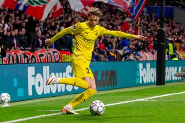 Madrid, İspanya - 28 Ocak 2026: Madrid 'de Atletico Madrid ile Pod / Glimt arasında oynanan Şampiyonlar Ligi maçı. Maç sırasında Pod / Glimt oyuncuları. Şampiyonlar Ligi 2026.