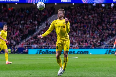 Madrid, İspanya - 28 Ocak 2026: Madrid 'de Atletico Madrid ile Pod / Glimt arasında oynanan Şampiyonlar Ligi maçı. Maç sırasında Pod / Glimt oyuncuları. Şampiyonlar Ligi 2026.