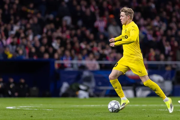 Madrid, İspanya - 28 Ocak 2026: Madrid 'de Atletico Madrid ile Pod / Glimt arasında oynanan Şampiyonlar Ligi maçı. Maç sırasında Pod / Glimt oyuncuları. Şampiyonlar Ligi 2026.