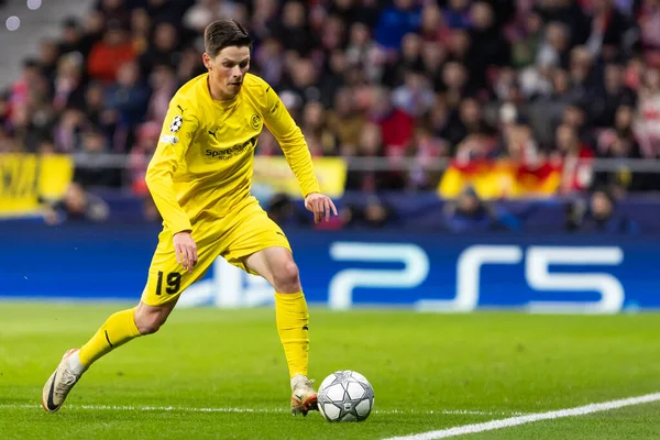 Madrid, İspanya - 28 Ocak 2026: Madrid 'de Atletico Madrid ile Pod / Glimt arasında oynanan Şampiyonlar Ligi maçı. Maç sırasında Pod / Glimt oyuncuları. Şampiyonlar Ligi 2026.