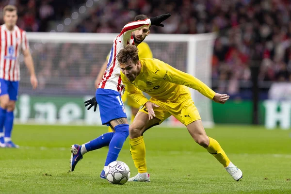 Madrid, İspanya - 28 Ocak 2026: Madrid 'de Atletico Madrid ile Pod / Glimt arasında oynanan Şampiyonlar Ligi maçı. Maç sırasında Pod / Glimt oyuncuları. Şampiyonlar Ligi 2026.